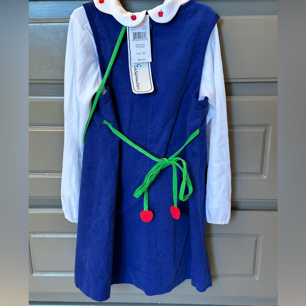 NWT Florence Eiseman corduroy apple dress set 6x - Picture 2 of 2